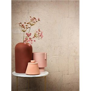 Eijffinger|Modern metallic green-gold minimalist leaf wallpaper|Modern 2