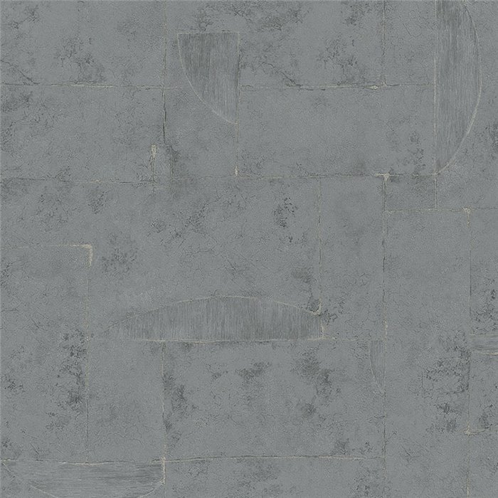 Marburg|Modern geometric silver and gray plaster-effect wallpaper|Wallpaper