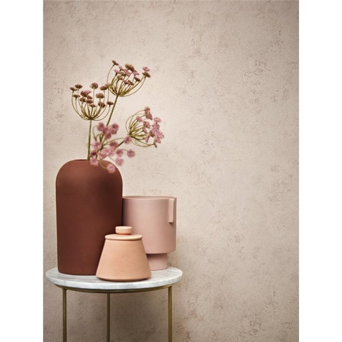 Marburg|Papier Peint texture aspect plâtre rose nude haute gamme|Imitation Stuc