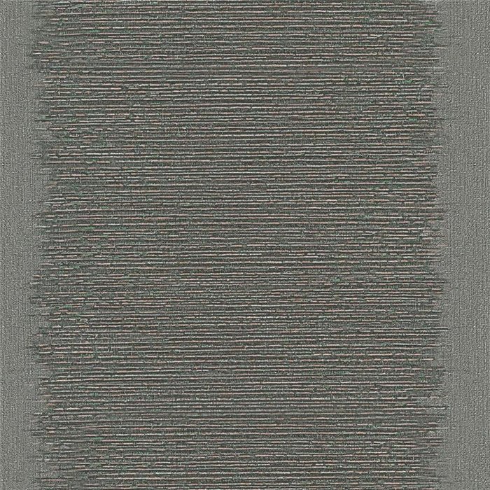 Papel pintado textura con líneas horizontales gris oscuro - Marburg Papis Loveday 33746