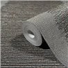 Marburg|Papier Peint texture avec des lignes horizontales gris foncé|Moderne