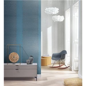 Marburg|Papel pintado textura con líneas horizontales azul moderno|Papel Pintado 2