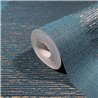 Marburg|Wallpaper texture with petroleum blue horizontal lines|Modern