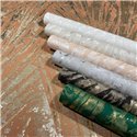 Marburg|Modern wallpaper with leaves and fans, nude pink and silver|Wallpaper