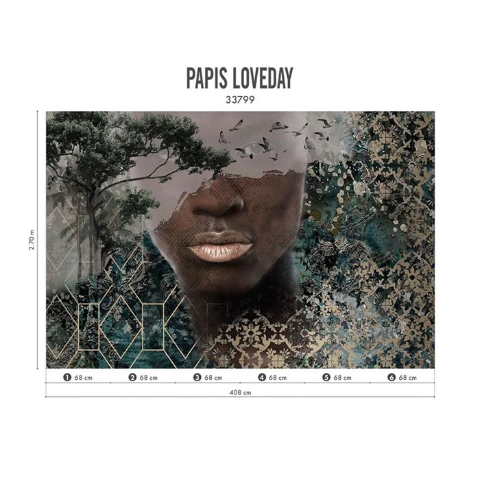 Marburg|Wall mural exclusive Papis Loveday portrait|Wallmurals