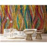 Marburg|Wall mural chromatic waves with golden reliefs|Wallmurals