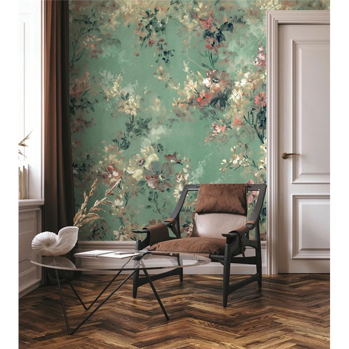 Mural pared floral encantador aire vintage - Marburg City Romance 35096