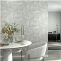 Marburg|Tapete 3D Wellen silber und hellbeige modern|Tapeten