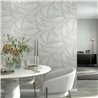Marburg|Tapete 3D Wellen silber und hellbeige modern|Tapeten