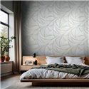 Marburg|Tapete 3D Wellen silber und hellbeige modern|Tapeten