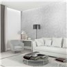Marburg|Wallpaper 3D Waves silver and modern white|Modern