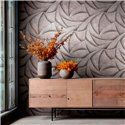 Marburg|Wallpaper 3D Waves in modern black and bronze|Modern