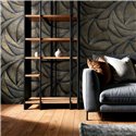 Marburg|Papier Peint Vagues 3D noir et or moderne|Papier Peint