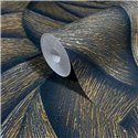 Marburg|Papier Peint Vagues 3D noir et or moderne|Papier Peint