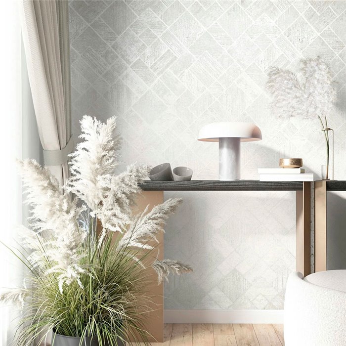 Marburg|Papier Peint géométrique blanc moderne|Papier Peint