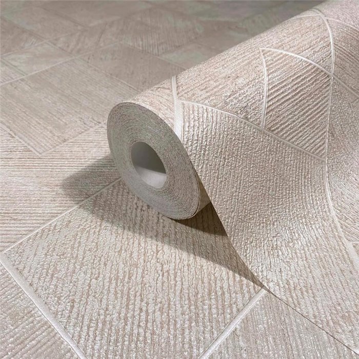 Marburg|Moderne beige geometrische Tapete|Zeitgenössisch