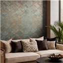 Marburg|Modern blue geometric wallpaper|Geometric
