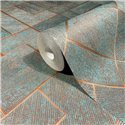 Marburg|Modern blue geometric wallpaper|Geometric