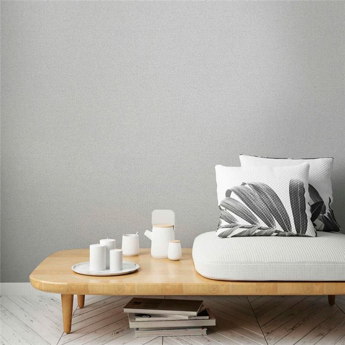 Marburg|Papel pintado liso texturizado gris atemporal|Papel Pintado