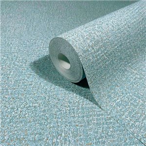 Casadeco|Plain wallpaper with light blue muslin fabric effect|Solid Colors