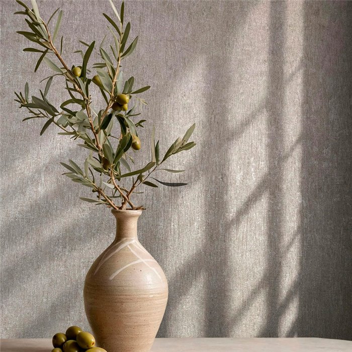 Marburg|Wallpaper with a warm industrial gray concrete look|Stucco Imitation
