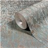 Marburg|Wallpaper with a copper concrete and industrial blue look|Stucco Imitation