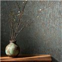 Marburg|Wallpaper with a copper concrete and industrial blue look|Stucco Imitation