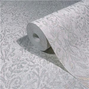 Marburg|Papier Peint floral ornemental blanc damas|Romantique