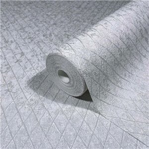Marburg|Papel pintado enrejadopatrón de diamantes gris oscuro|Papel Pintado