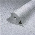 Papel pintado enrejado patrón de diamantes gris claro - Marburg Ritus 35536