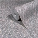 Marburg|Papier Peint treillis ; motif de losanges gris foncé|Papier Peint