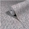 Marburg|Papel pintado enrejadopatrón de diamantes gris oscuro|Papel Pintado