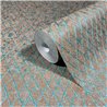 Marburg|Tapetenmuster; goldenes und blaues Rautenmuster|Modern