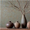 Marburg|Wallpaper lattice; golden and blue diamond pattern|Modern