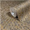 Marburg|Wallpaper lattice; golden and black diamond pattern|Modern