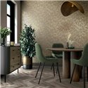 Marburg|Wallpaper lattice; golden and black diamond pattern|Modern