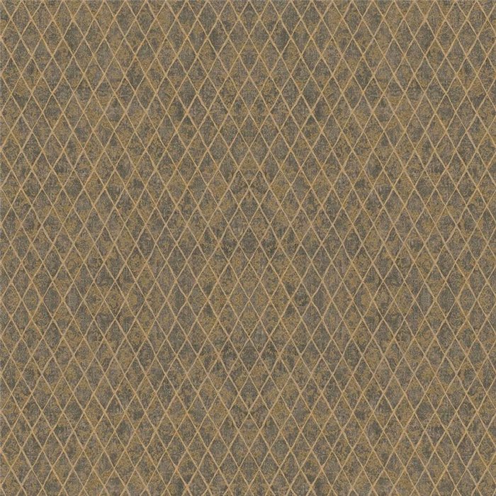 Marburg|Papel pintado enrejadopatrón de diamantes dorado y negro|Moderno