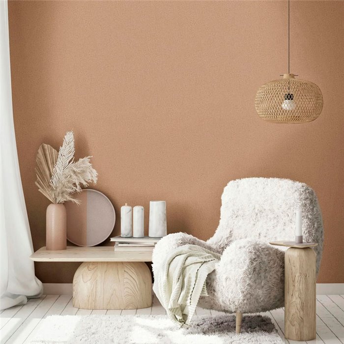 Marburg|Moderne braune verputzte Tapete|Betonimitat