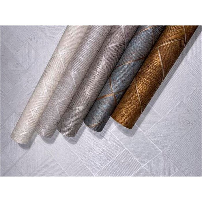 Papel pintado geométrico azul moderno - Marburg Ritus 35512