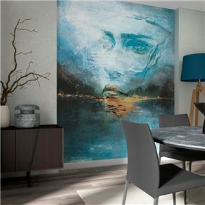 Casamance|Wallpaper modern premium palm leaves grey and brown|Living Room