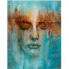 Marburg|Papier peint panoramique visage serein turquoise|Panoramiques