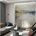 Marburg|Wall mural abstract landscape beige blue|Wallmurals