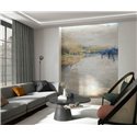 Marburg|Wall mural abstract landscape beige blue|Wallmurals