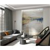 Marburg|Wall mural abstract landscape beige blue|Wallmurals