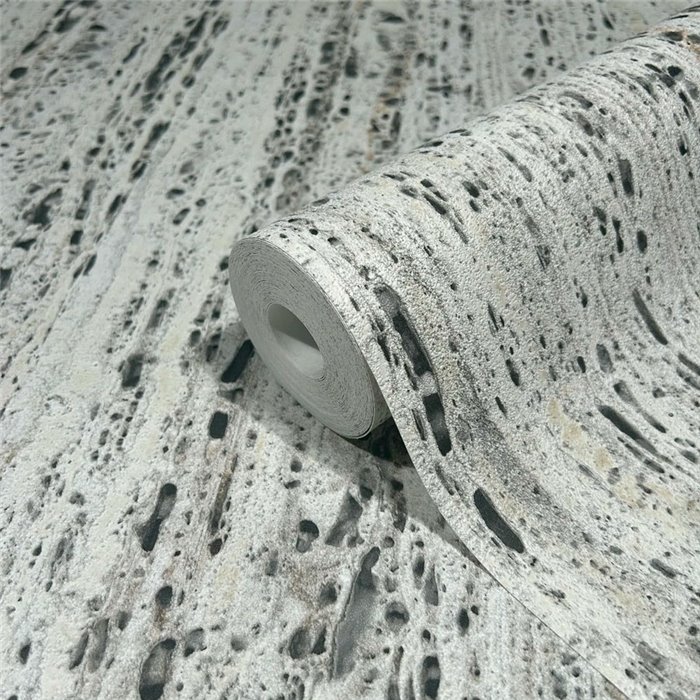 Marburg|Wallpaper modern gray and beige travertine stone|Marble Imitation