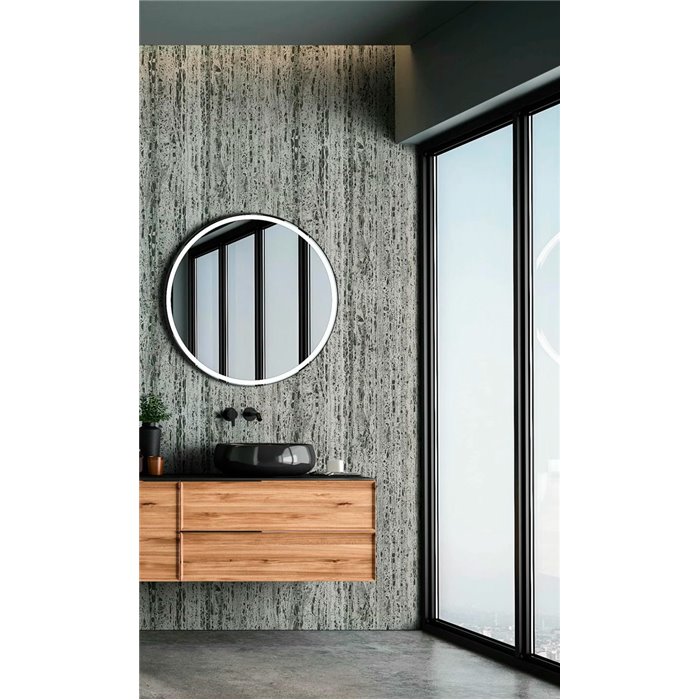 Marburg|Papel pintado piedra travertino marrón y gris moderno|Imitacion Mármol