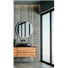 Marburg|Wallpaper modern brown and gray travertine stone|Marble Imitation