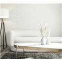 Marburg|Modern white wood-effect geometric wallpaper|Wallpaper