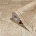 Marburg|Papier Peint géométrique effet bois marron et beige|Imitation Bois