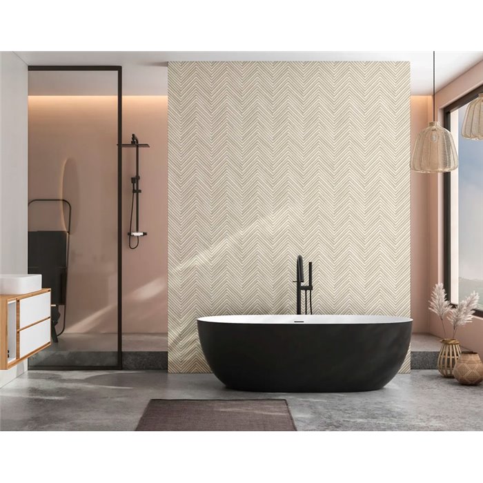 Marburg|Papel pintado patrón espiga efecto madera beige moderno|Imitacion Madera